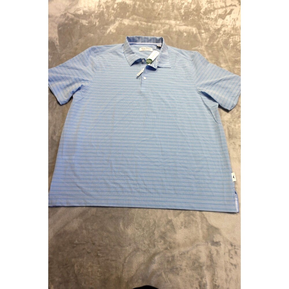 Tommy‎ Bahama Mens XL Steel Blue Bahama Coast Scala Stripe Shirt NWOT